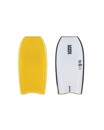 tabla de bodyboard Pride Koned PP Radial Flex SDC+Varial en color Tangerine-White
