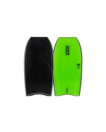 Tabla de Bodyboard Pride Realest NRG+ SDC 41'' Negro-Verde Flúor
