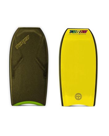 Tabla de Bodyboard Turbo The Six PP Verde Militar/Amarillo