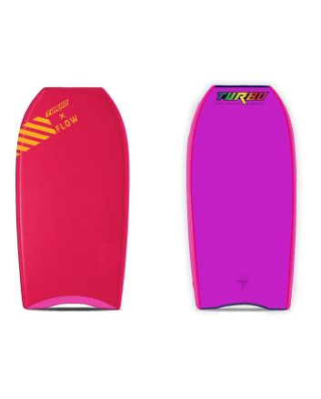 Tabla de Bodyboard Turbo x Flow PP Rojo/Violeta Jade 