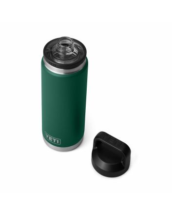 Botella Termo Yeti Rambler 26oz con tapón antifugas Chug color Verde Black Forest Green