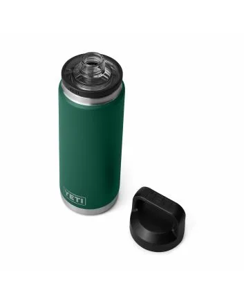 Botella Termo Yeti Rambler 26oz con tapón antifugas Chug color Verde Black Forest Green