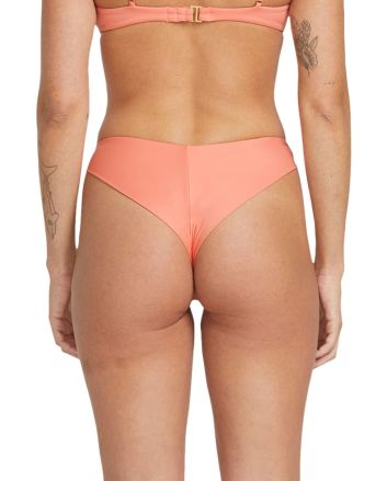 Mujer con Braguita de Bikini Volcom Simply Seamless Cheekini Sunset 