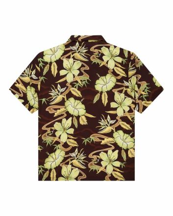 Camisa de manga corta Deus Ex Machina Broadus Shirt Marrón para hombre