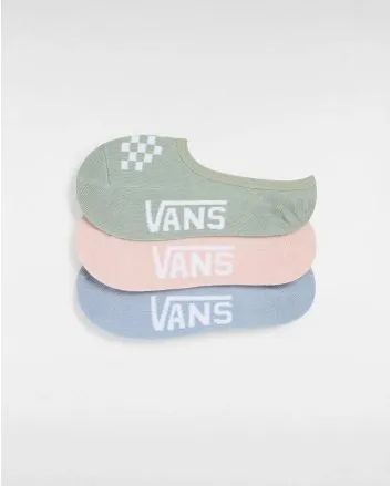 Pack 3 pares de Calcetines invisibles Vans Youth Classic Canoodle en color verde, rosa y azul para niño/a