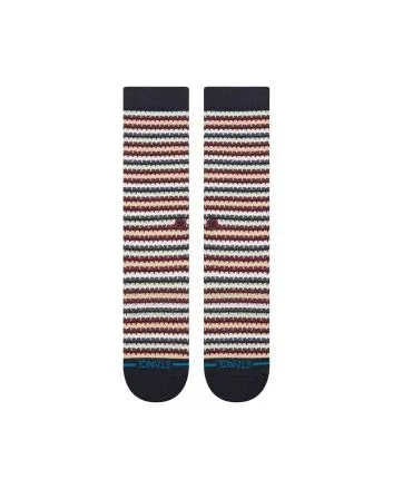 Calcetines Stance Chiclets Waffle Knit Crew Azul Marino Unisex 