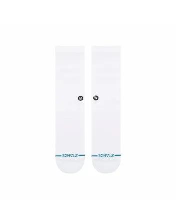 Calcetines Stance Icon Blancos y Negros Unisex 