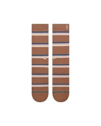 Calcetines Stance Strata marrones con rayas Unisex