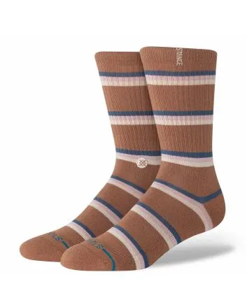 Calcetines Stance Strata marrones con rayas Unisex