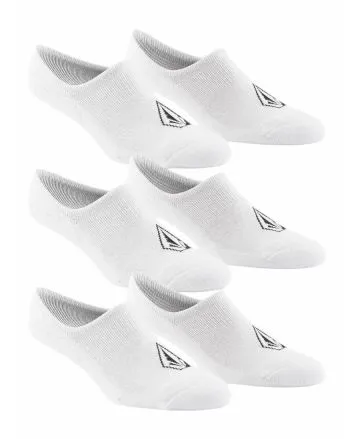Calcetines invisibles Volcom Stones No Show Blancos Talla 42-46 para hombre