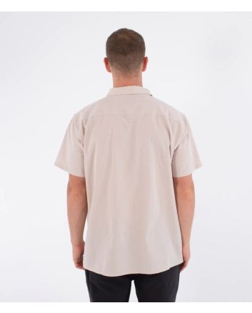 Hombre con Camisa de manga corta Hurley Woven Low Tide Bone Beige