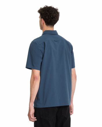 Hombre con camisa de manga corta Volcom Slab City azul