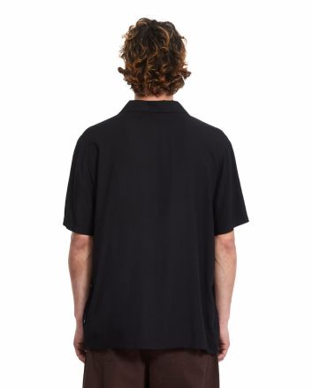 Hombre con camisa relajada de manga corta Volcom Single Stone Negra