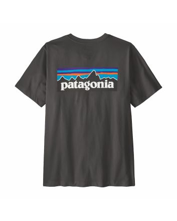 Camiseta Patagonia P-6 Logo Ink Black para hombre
