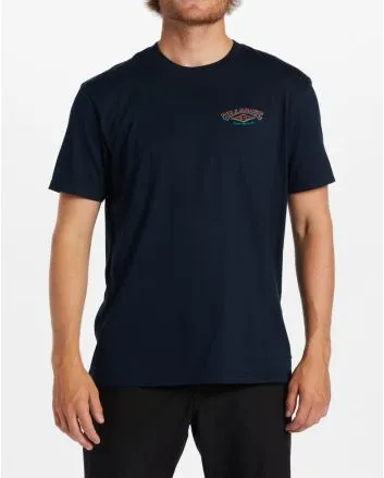 Hombre con Camiseta orgánica de manga corta Billabong A/Div Arch Azul Marino 
