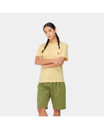 Mujer con Camiseta de manga corta con bolsillo Carhartt WIP W' Pocket T-Shirt Citron amarilla