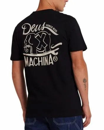 Hombre con Camiseta orgánica de manga corta Deus Ex Machina Hefferlump Negra
