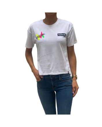 Mujer con camiseta de manga corta Hurley Surf Club