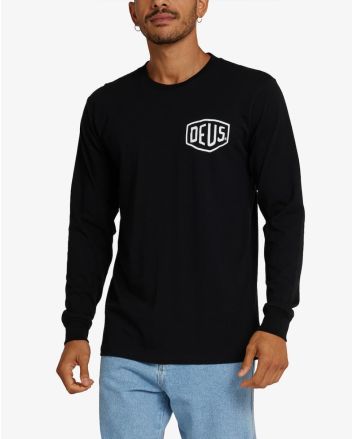 Hombre con Camiseta de manga larga Deus Ex Machina Venice Address Negra 