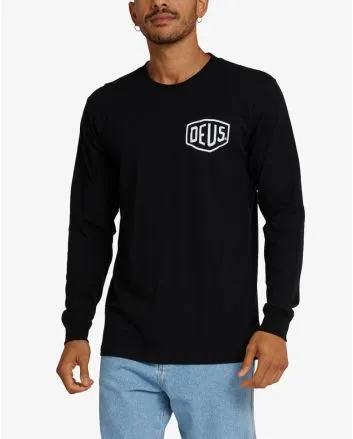 Hombre con Camiseta de manga larga Deus Ex Machina Venice Address Negra 