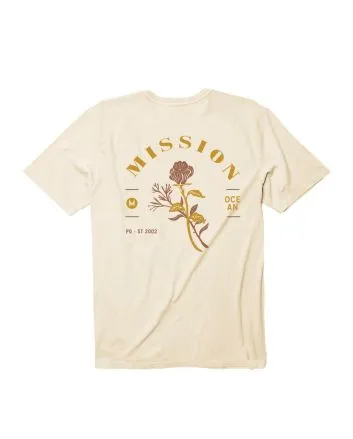 Camiseta corte regular Mission Rose Big Logo en color beige para chica