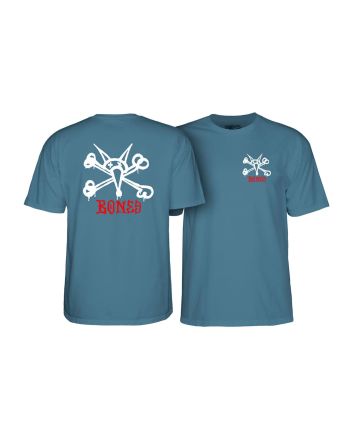 Camiseta de manga corta Powell Peralta Rat Bones Azul Índigo para hombre