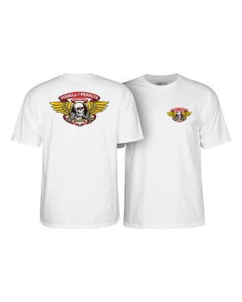 Camiseta de manga corta Powell Peralta Winged Ripper Blanca para hombre