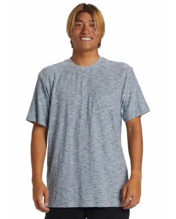 Hombre con Camiseta orgánica de manga corta con bolsillo Quiksilver Kentin Azul