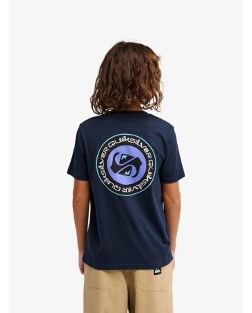 Niño con Camiseta de manga corta Quiksilver Youth Ev Duality Azul Marino Oscuro