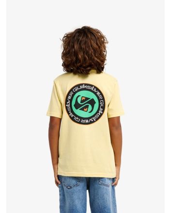 Niño con Camiseta de manga corta Quiksilver Youth Ev Duality Straw Amarilla