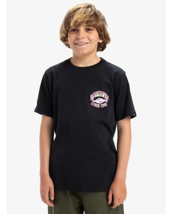 Niño con camiseta Ev Times Up Quiksilver negra