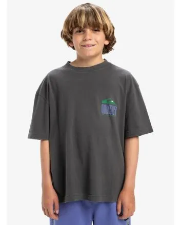 Niño con Camiseta de manga corta Quiksilver World Force Dark Shadow 