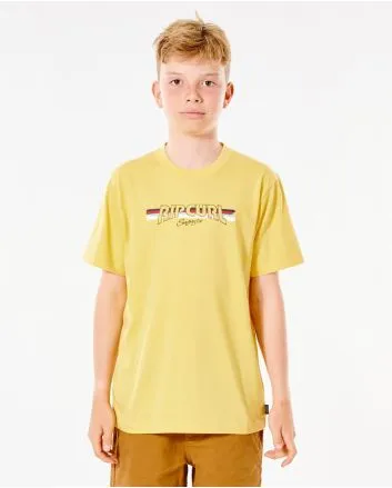 Camiseta Rip Curl Surf Revival Yeh Mumma Amarilla Boy 