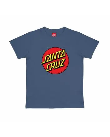 Camiseta de manga corta Santa Cruz Youth Classic Dot azul para niño/a 6-14 años
