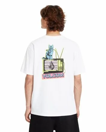 Hombre con Camiseta de manga corta Volcom CATV Blanca 