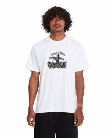 Hombre con camiseta de manga corta Volcom Gony Zubizarreta Blanca