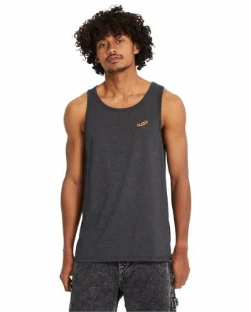 Hombre con camiseta sin mangas Volcom Pistol Stone Heather Black