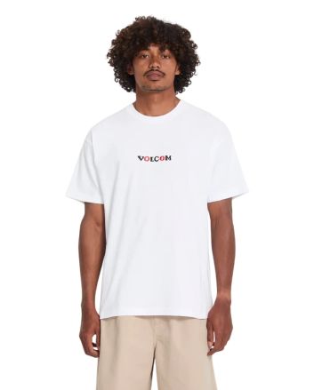 Hombre con camiseta Volcom FA Seth Conboy Blanca