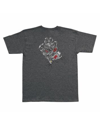 Camiseta de manga corta Santa Cruz Godzilla Mecha Hand Gris para niño 6-14 años