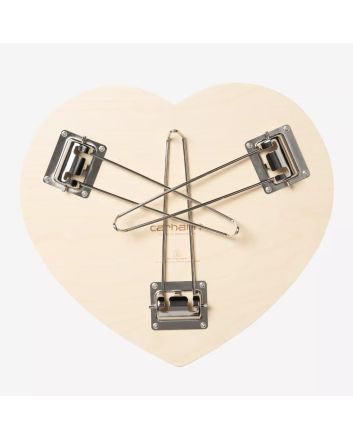 Mesa Plegable Carhartt WIP Heart Folding Table color rojo escarlata y blanco