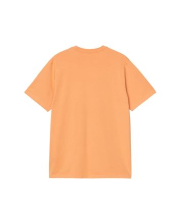 Camiseta Carhartt WIP Pocket naranja para hombre con bolsillo
