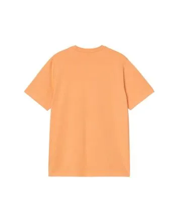 Camiseta Carhartt WIP Pocket naranja para hombre con bolsillo