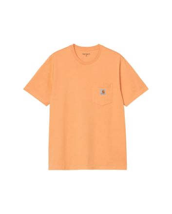 Camiseta Carhartt WIP Pocket naranja para hombre con bolsillo