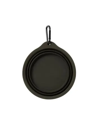 Bebedero portátil para perro Carhartt WIP Wild Dog Foldable Bowl Verde con mosquetón