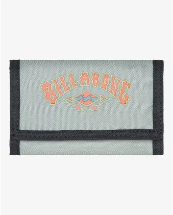 Cartera de velcro Billabong Tribong Lite verde grisáceo