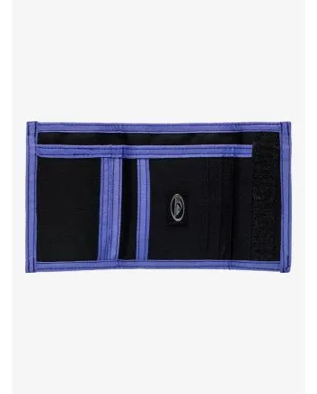 Cartera de velcro Quiksilver Mercury de doble hoja en color negro para hombre