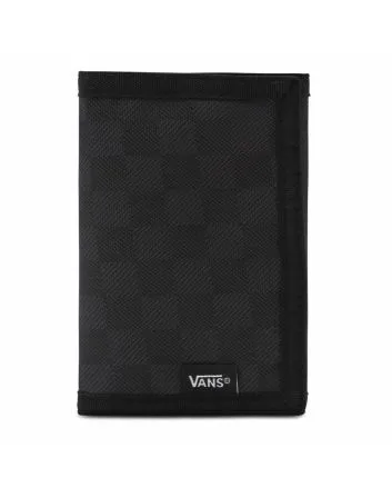 Cartera de velcro Vans Slipped Negro-Gris Carbón para hombre