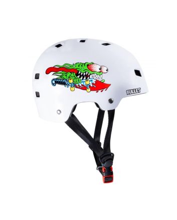 Casco Skateboard Infantil Bullet x Santa Cruz Slasher blanco