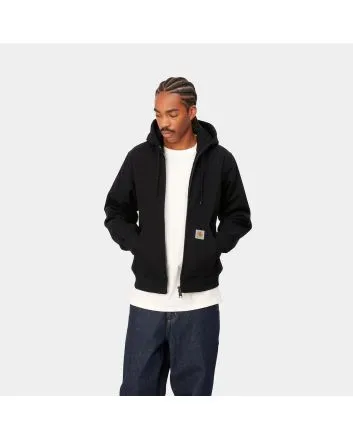 Hombre con Chaqueta de invierno con capucha Carhartt WIP Active Jacket (Winter) Negra