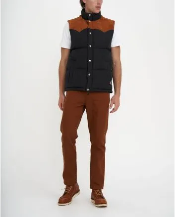 Hombre con Chaleco acolchado Deus Ex Machina Scout Puffa Vest Negro 